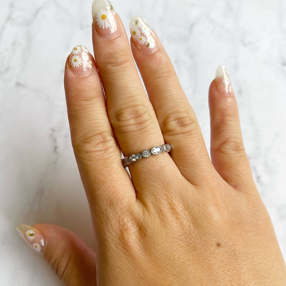 Pandora Crystal Eternity Band Ring